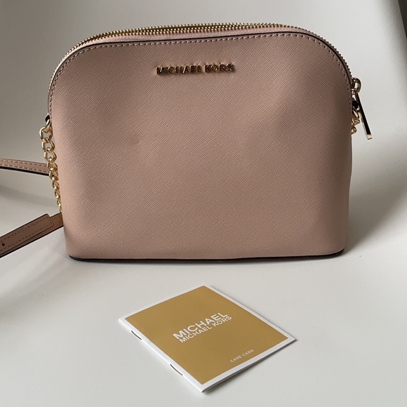 Pink & gold Michael Kors crossbody bag. Used once - Picture 7 of 7